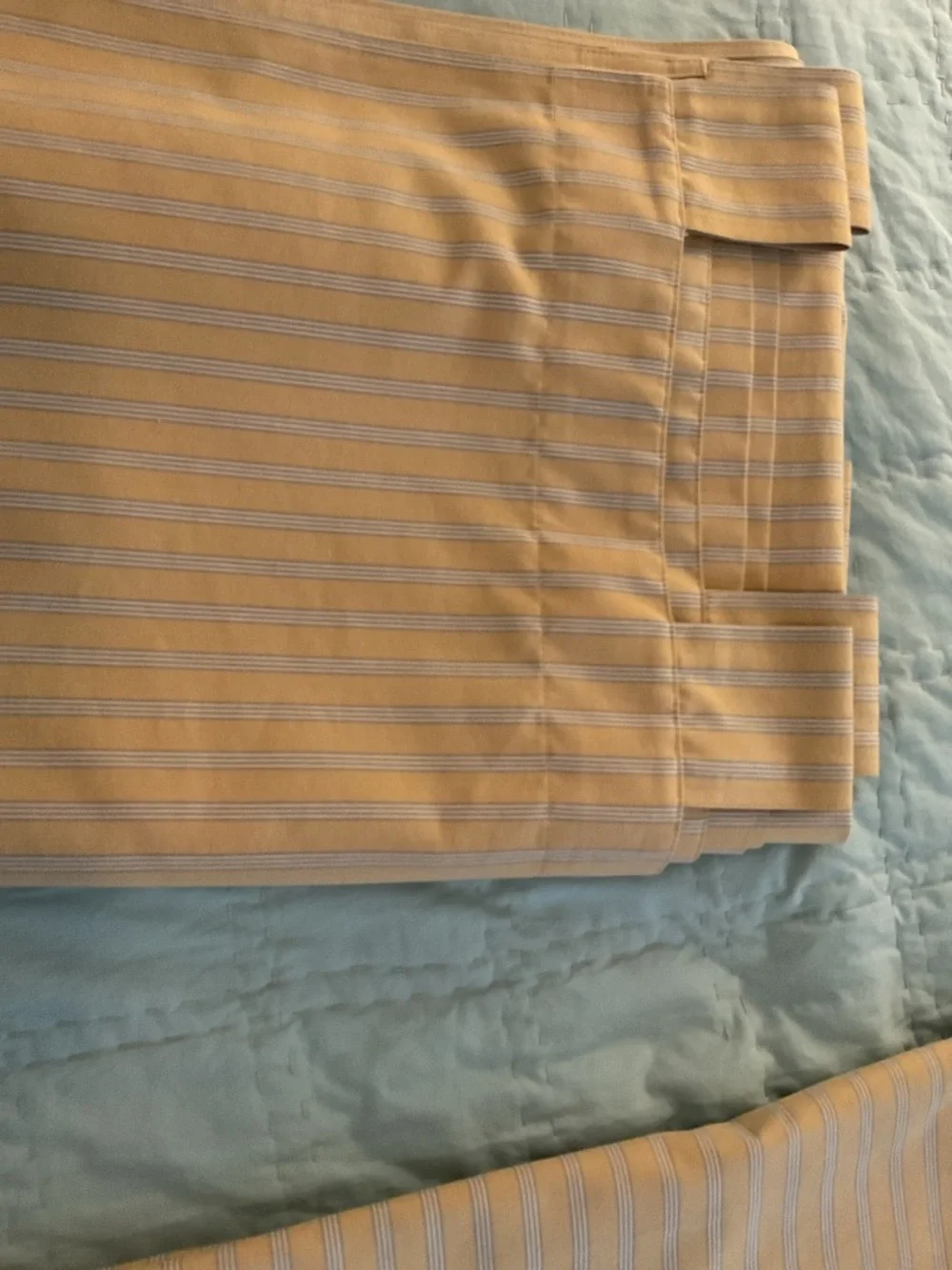 Restoration Hardware striped drapes
